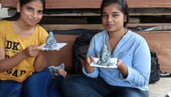 Shilpakar- Making ganesha idols